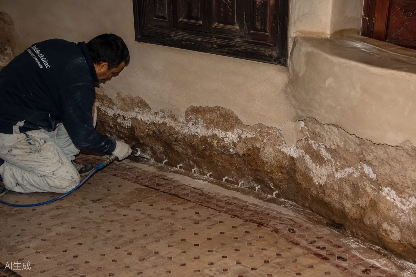 Traitement des murs et remontées capillaires — Marrakech